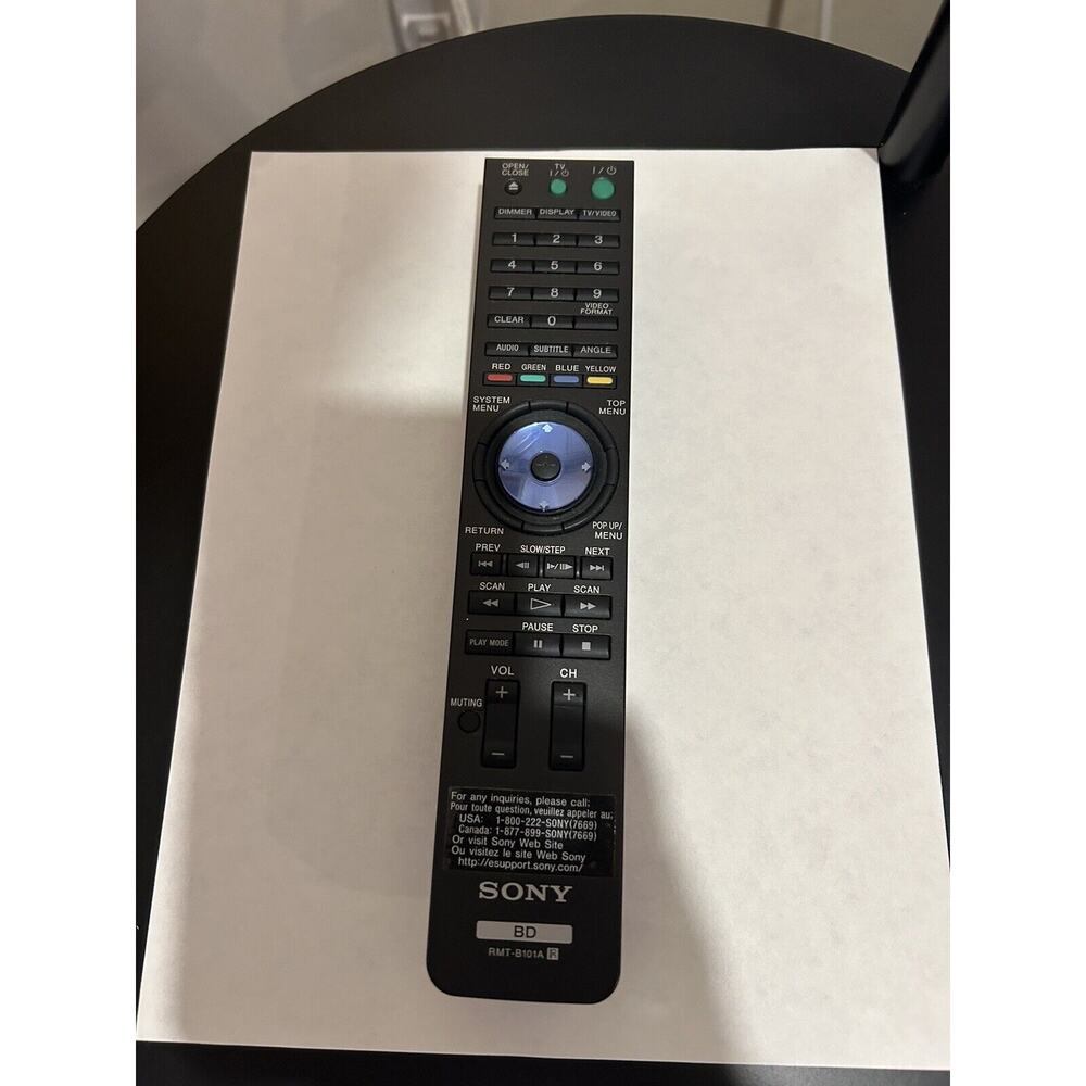 Original SONY RMT-B101A Remote Control BDP-S300 BDP-S301 BDP-S500 BDP-S2000ES